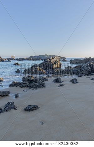 The Beach Of Ris In Noja, Cantabria