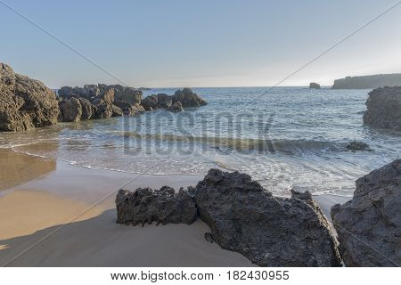 The Beach Of Ris In Noja, Cantabria