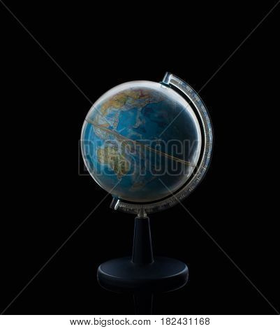 Globe sphere orb model effigy. vintage style world global education geography travel earth
