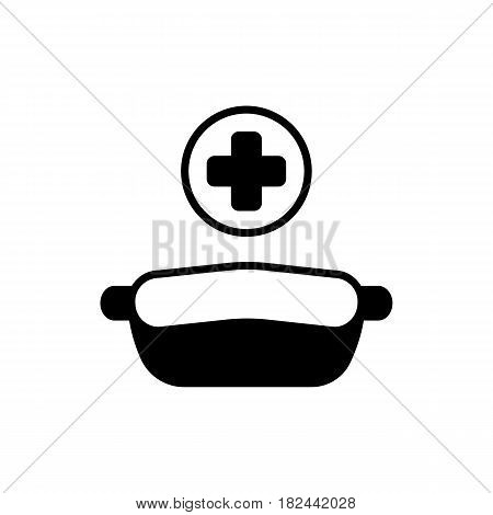 Conteiner for medical tools. Vector icon. Conteiner for dentist tools and surgical. Eps 10