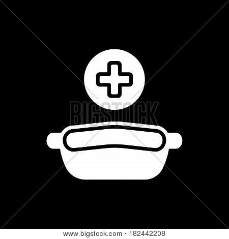 Conteiner for medical tools. Vector icon. Conteiner for dentist tools and surgical. Eps 10