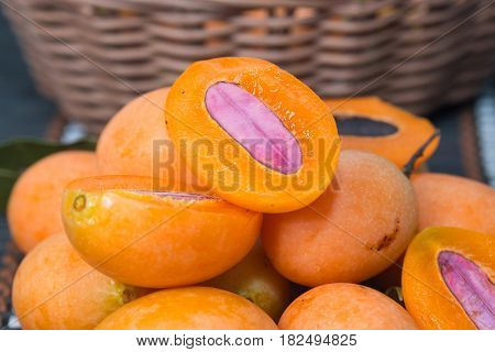 sweet Marian plum or Plum Mango thai fruit