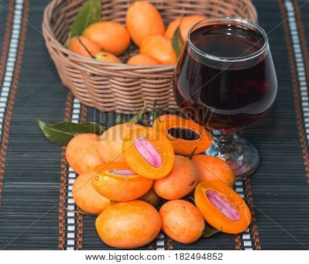 sweet Marian plum or Plum Mango thai fruit