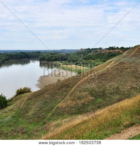 beautiful summer landscape in south of Russia