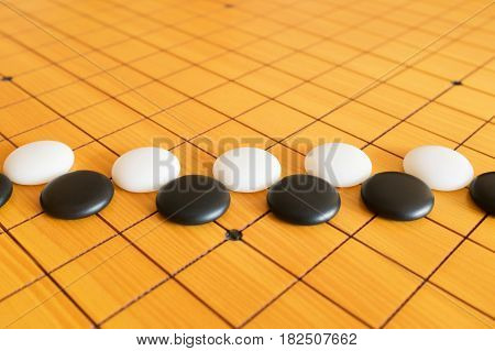 Go game or Weiqi (Chinese board game) background