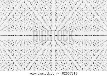 Vector infinity data matrix visualization. Grayscale big data structure with binary numbers lattice. Information code array representation. Cryptographic analysis. Bitcoin blockchain transfer.