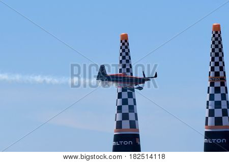 Nicolas Ivanoff Of France Performs During Red Bull Air Race