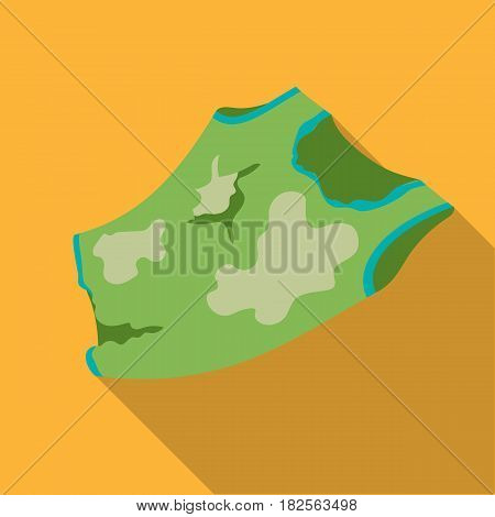 Torn t-shirt icon in flate style isolated on white background. Trash and garbage symbol vector illustration.