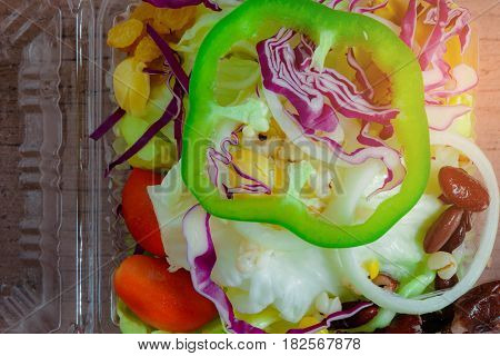 Salad In Plastic Box