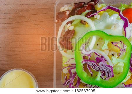 Salad In Plastic Box