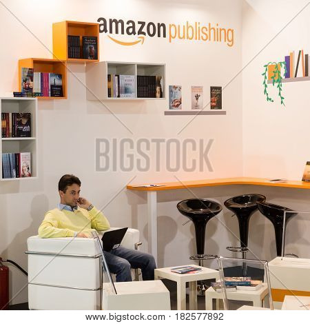 Amazon Publishing Stand At Tempo Di Libri In Milan, Italy