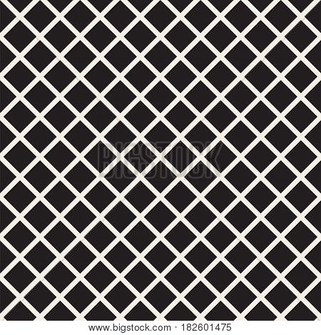 Seamless woven stripes lattice pattern. Modern stylish texture. Repeating abstract background with interlacing lines. Simple monochrome grid