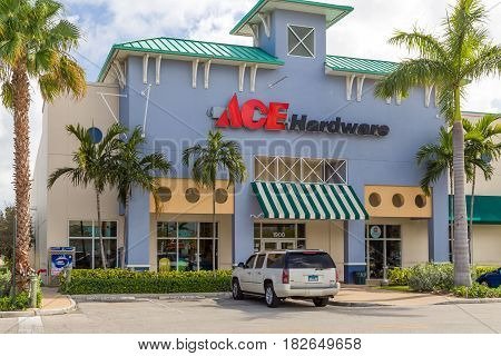 Ace Hardware Retail Store And Logo.