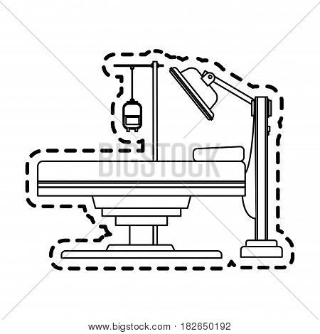 gurney or hospital bed icon image vector illustration design