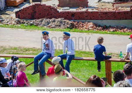 BELARUS MINSK - MAY 07/2016: In the historical and cultural center 