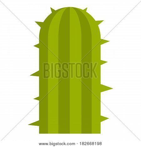 Green plant of desert icon flat isolated on white background vector illustration