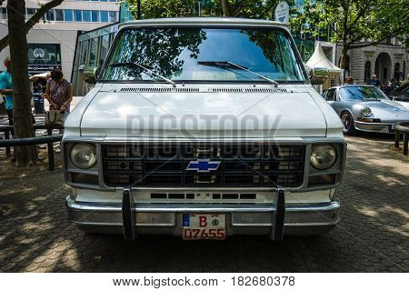 BERLIN - JUNE 05 2016: Full-size van Chevrolet Van (Third generation). Classic Days Berlin 2016.