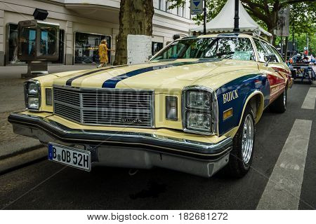 BERLIN - JUNE 05 2016: Mid-size car Buick Century 4-door station wagon (Third generation) 1977. Classic Days Berlin 2016.