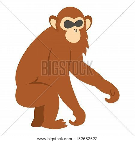 Dusky leaf monkey icon flat isolated on white background vector illustration