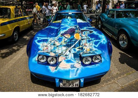 BERLIN - JUNE 05 2016: Sports car Chevrolet Corvette Stingray Coupe 