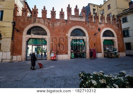 Verona, Italy - April 04, 2017: Cityscape Of Verona, Veneto