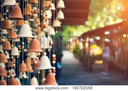 Hand Made Wind Chimes Hanging On A String