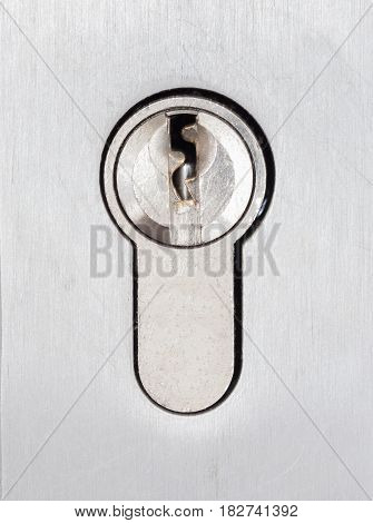 Cylinder Lock Closeup