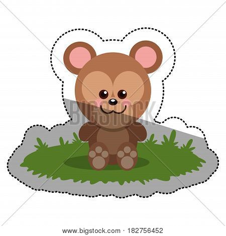 Squirrel cartoon icon. Animal cute adorable and creature theme. Isolated design. Vector illustration