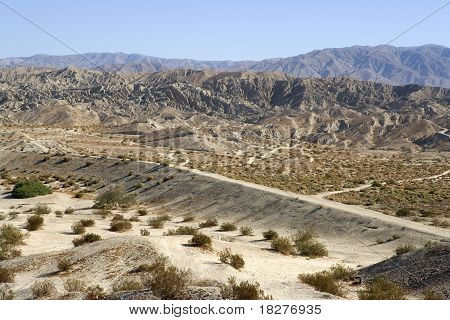 Rugged terrain of the Indio Hills
