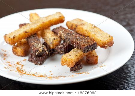Rusk mit Knoblauch