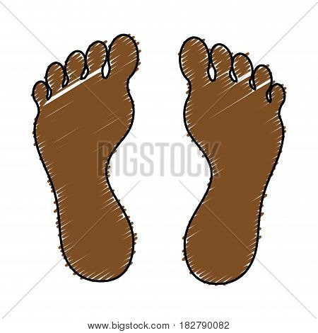 human foot plant icon vector illustration design