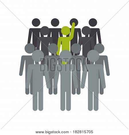 Human hand up symbol icon vector illustration graphic design