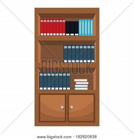 bookshelf furniture office image vector illustration eps 10