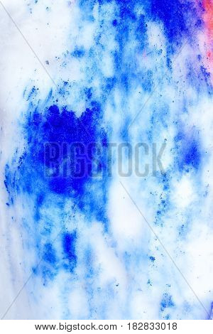 Beautiful Color Snow. Detail structure in snow