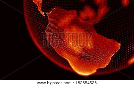 Abstract Black Geometrical Background . Connection structure. Science background. Futuristic Technology HUD Element . onnecting dots and lines . Big data visualization and Business .