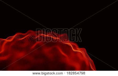 Abstract Black Geometrical Background . Connection structure. Science background. Futuristic Technology HUD Element . onnecting dots and lines . Big data visualization and Business .