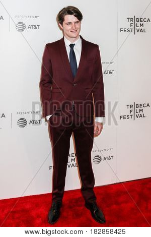 NEW YORK, NY - APRIL 20: Actor Eugene Simon attends the 'Genius' Premiere during the 2017 Tribeca Film Festival at BMCC Tribeca PAC on April 20, 2017 in New York City