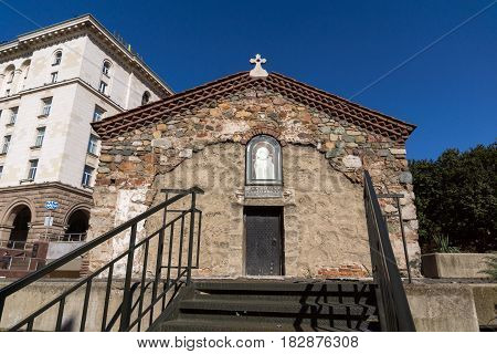 SOFIA, BULGARIA - APRIL 1, 2017: Amazing view of St. Petka Church in Sofia, Bulgaria