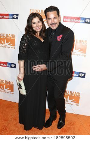 NEW YORK-APR 19: Gretta Monahan (L) and Ricky Paull Goldin attend the Food Bank for New York City's Can-Do Awards Dinner 2017 at Cipriani's on April 19, 2017 in New York City.