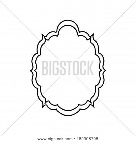 Decorative frame bannner icon vector illustration graphic design