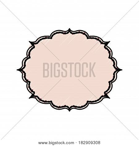 Decorative frame bannner icon vector illustration graphic design