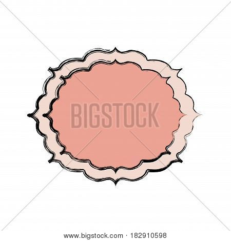 Decorative frame bannner icon vector illustration graphic design