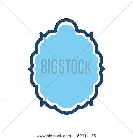 Decorative frame bannner icon vector illustration graphic design