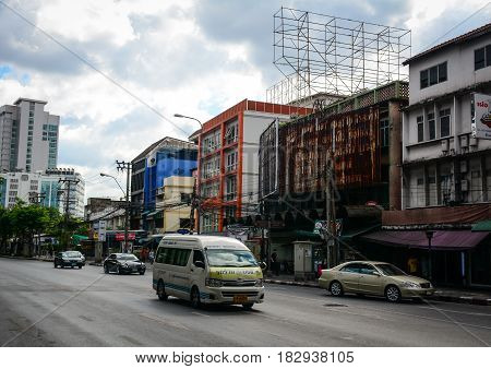 Street At Downtown In Bangkok, Thailand