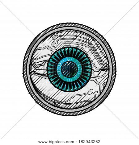 Human eye symbol icon vector illustration graphic design