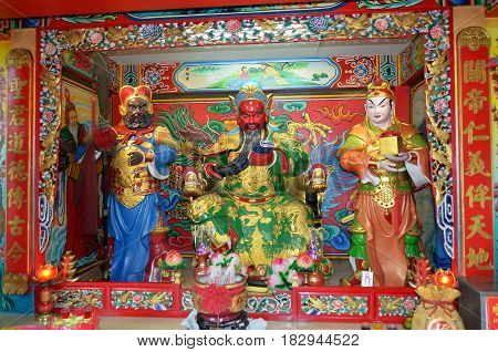 The priests of Buddhism Confucius, Lao Tzu bear for men the pearls of wisdom and knowledge. A beautiful scene attracts disciples and pilgrims.