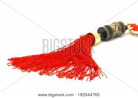 Chinese decoration mobile isolated on white background goodluck symbol.