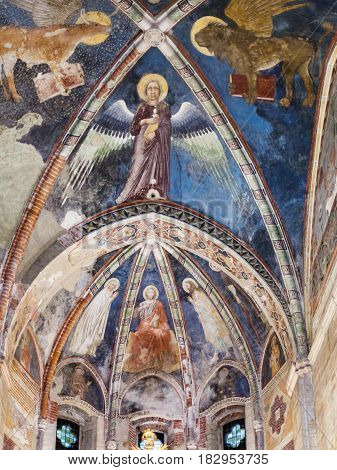 Ceiling Of Upper Church In Chiesa Di San Fermo