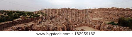 Ruins of Ouadane fortress in Sahara, Mauritania