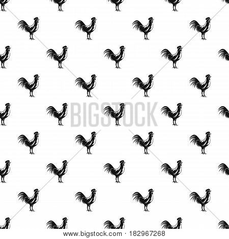 Gallic rooster pattern seamless in simple style vector illustration